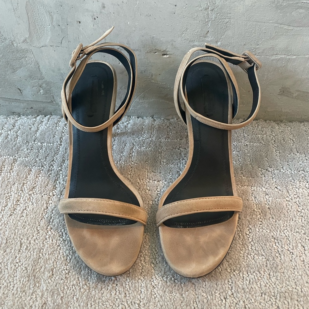Alexander Wang Beige Ankle Strap Heels